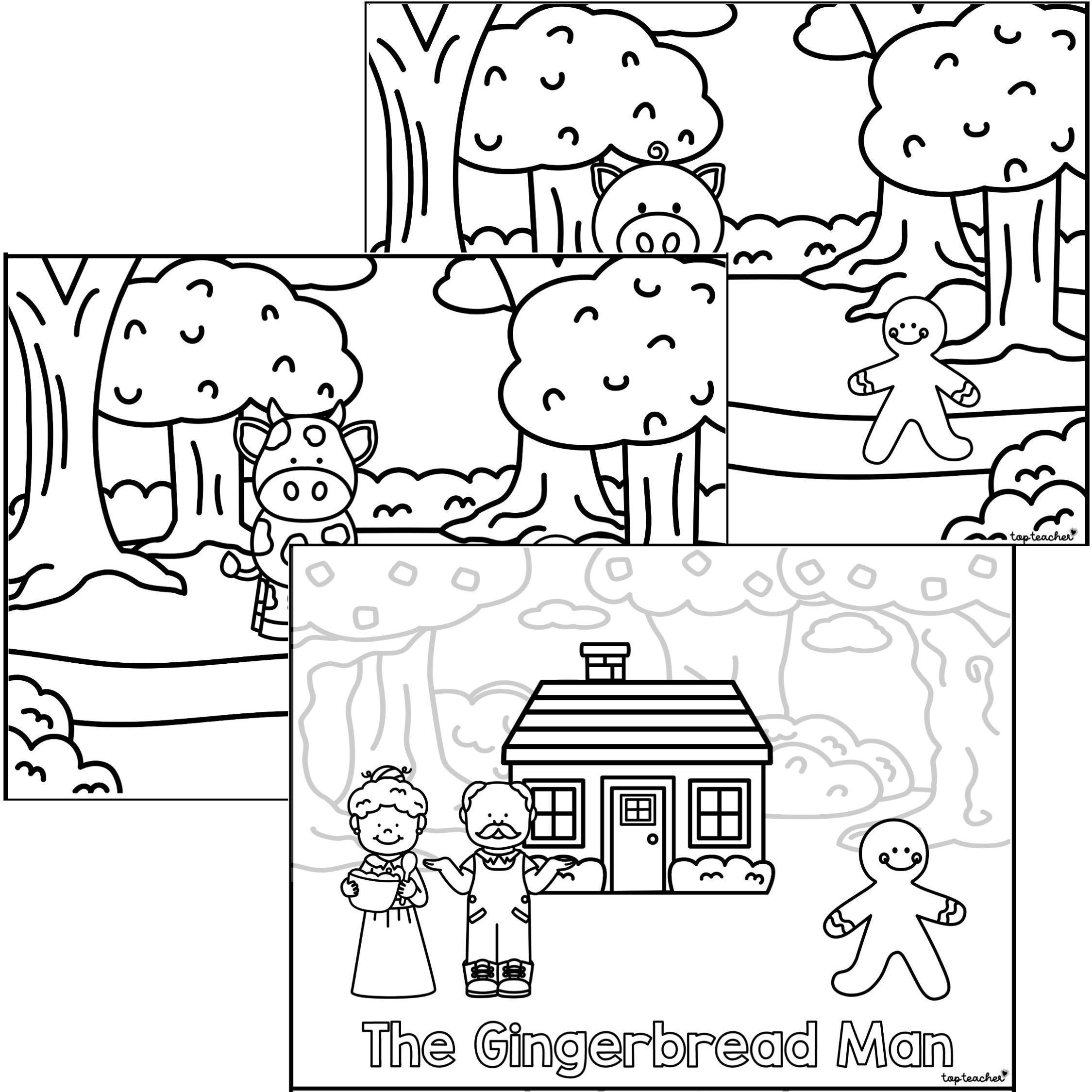 The Gingerbread Man Oral Retell Booklet Top Teacher