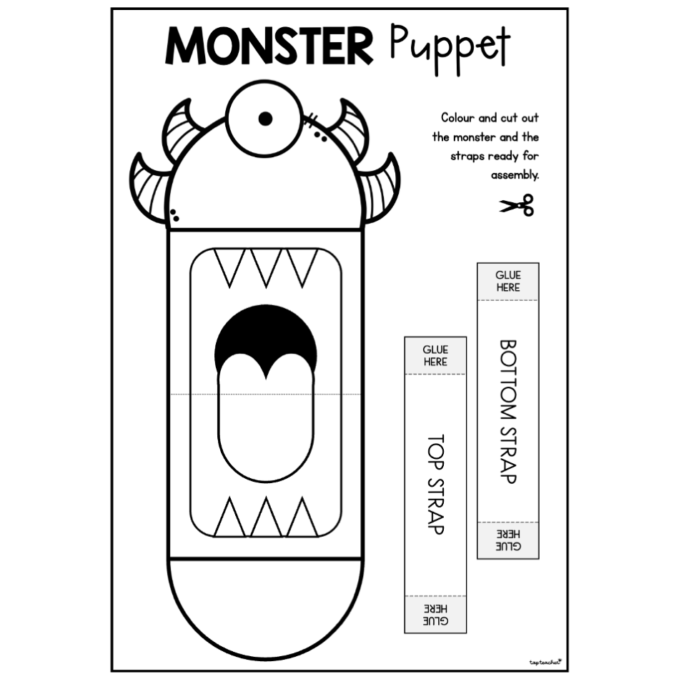 Personal Qualities Monster Puppet - Top Teacher