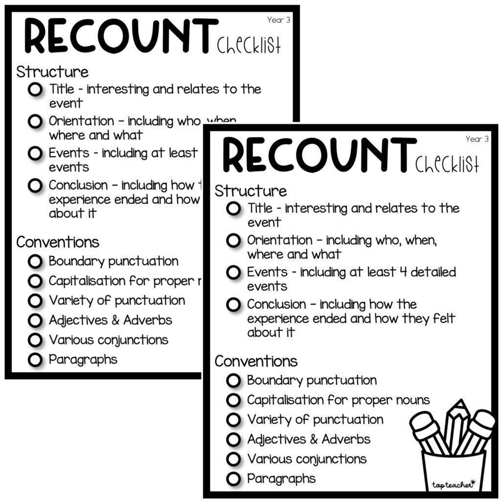 recount-teacher-checklist-year-3-top-teacher