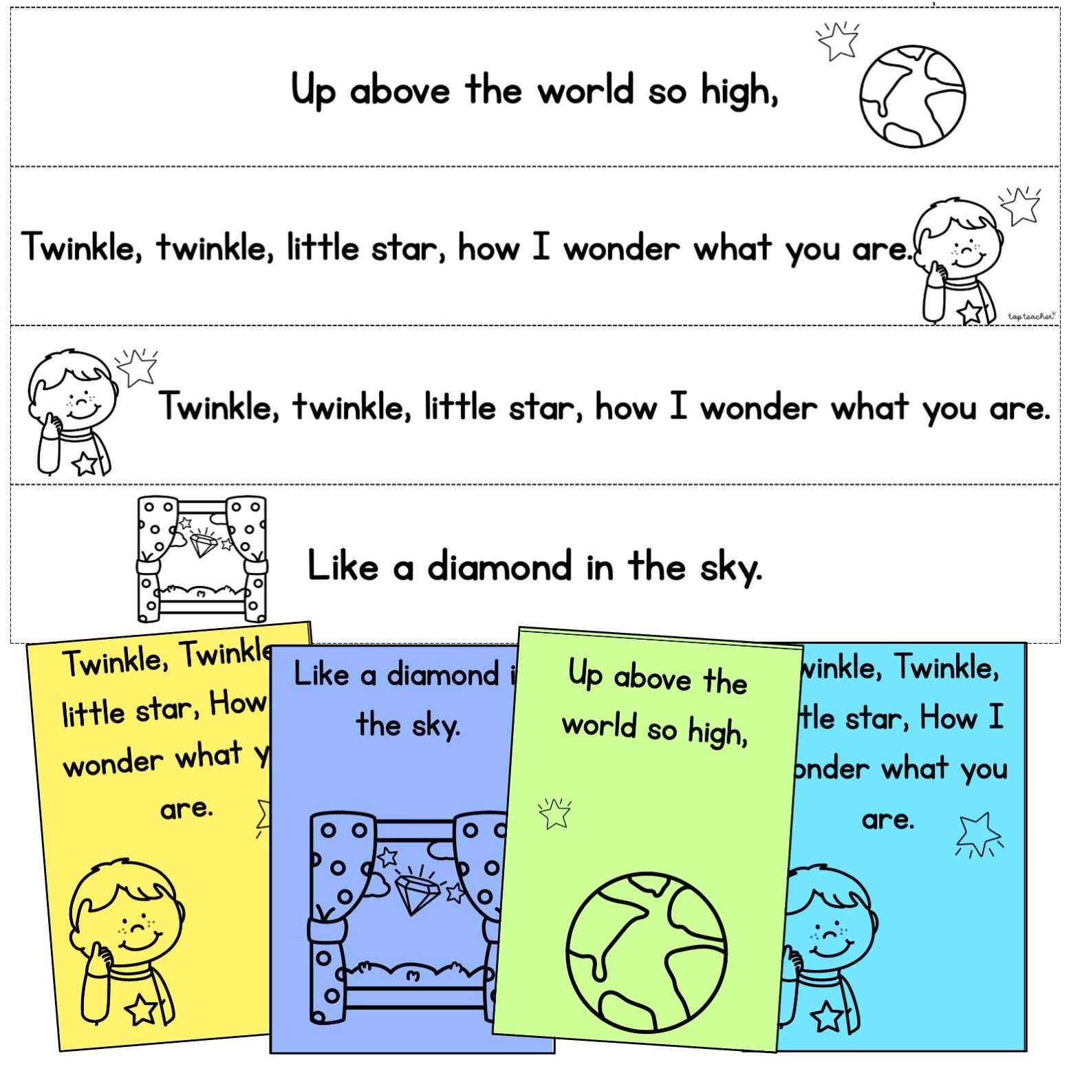 Twinkle Twinkle Little Star Printables Top Teacher Twinkle Twinkle Little Star Printables Top Teacher