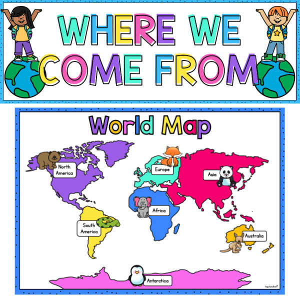 Where we come from map display top teacher