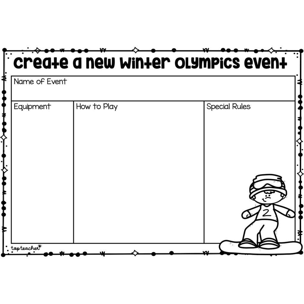Create a Winter Olympic Event – Top Teacher