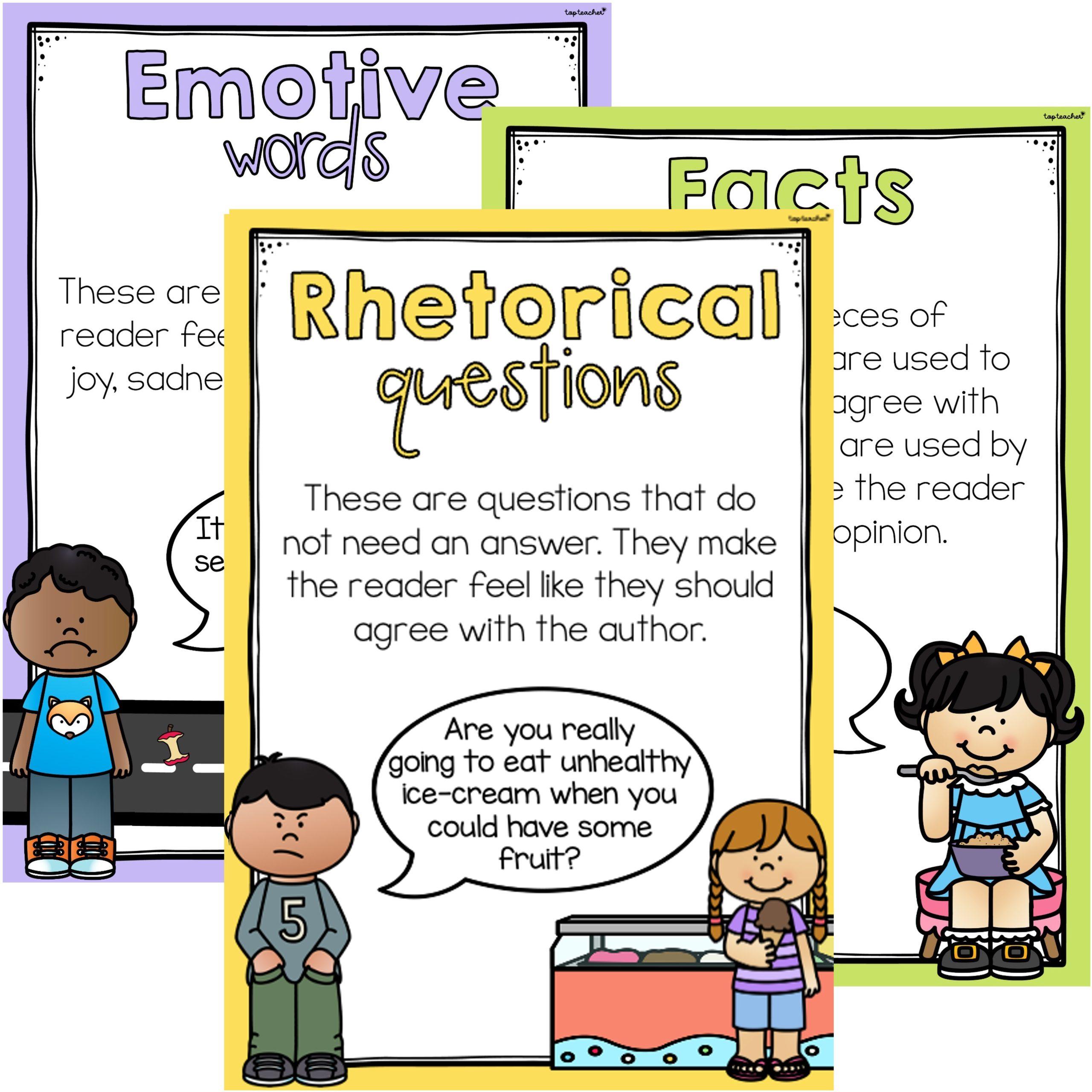Persuasive Devices Posters - Top Teacher
