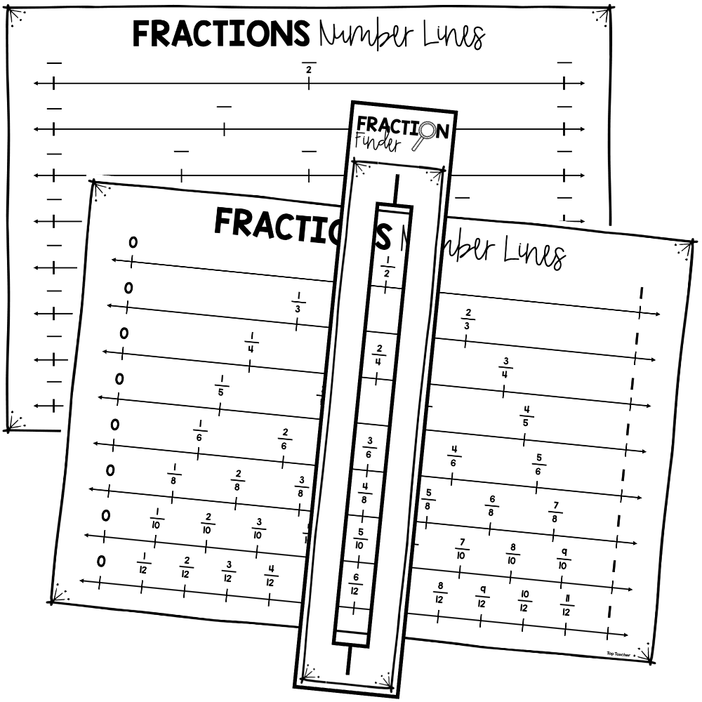 how to count fractions on a number line