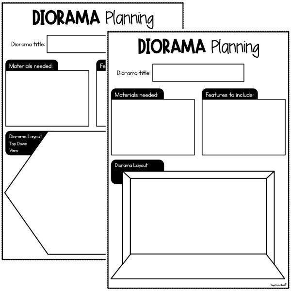 Diorama Planning Templates Top Teacher Diorama Planning Templates Top Teacher